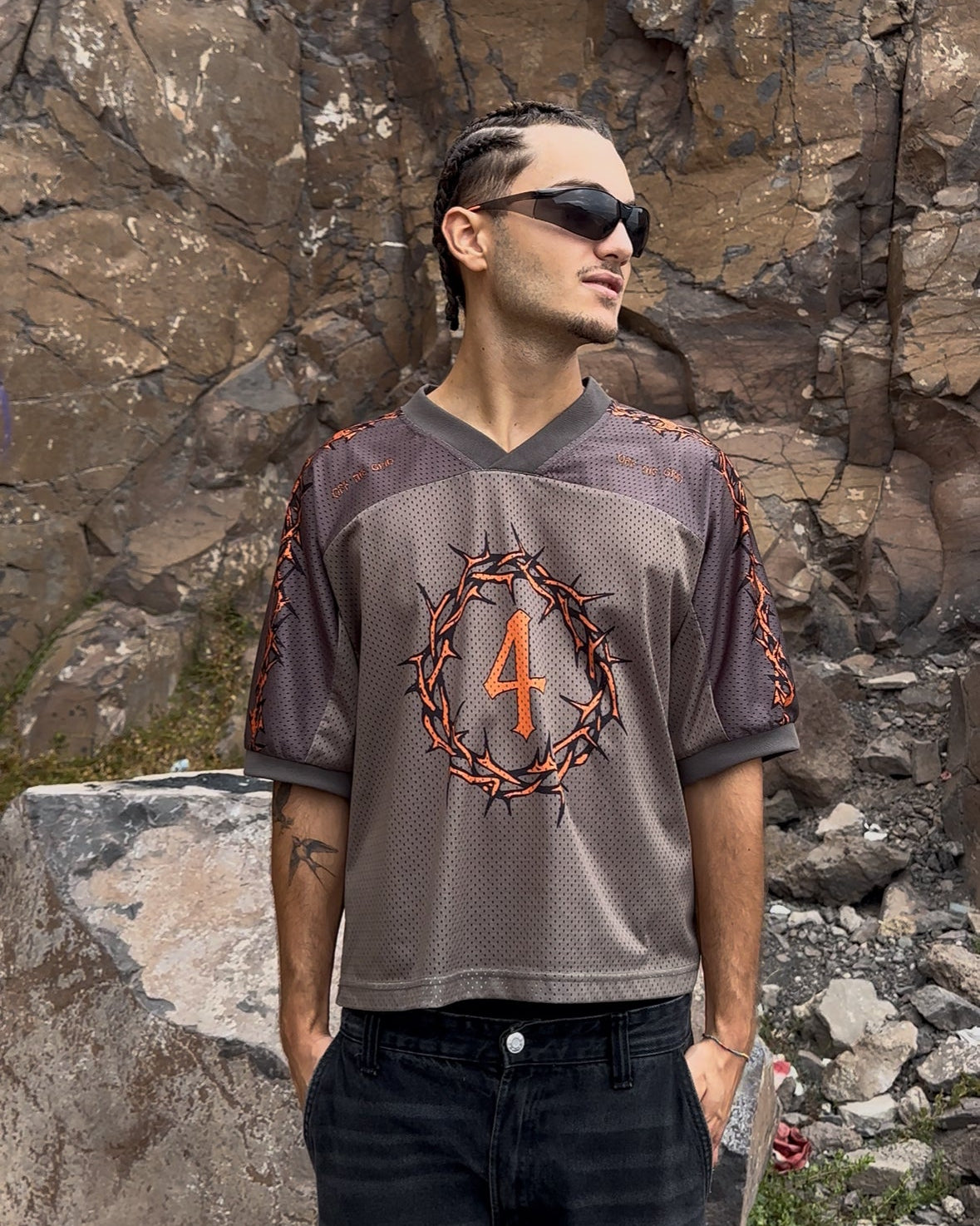 KHAKI FOOTBALL JERSEY